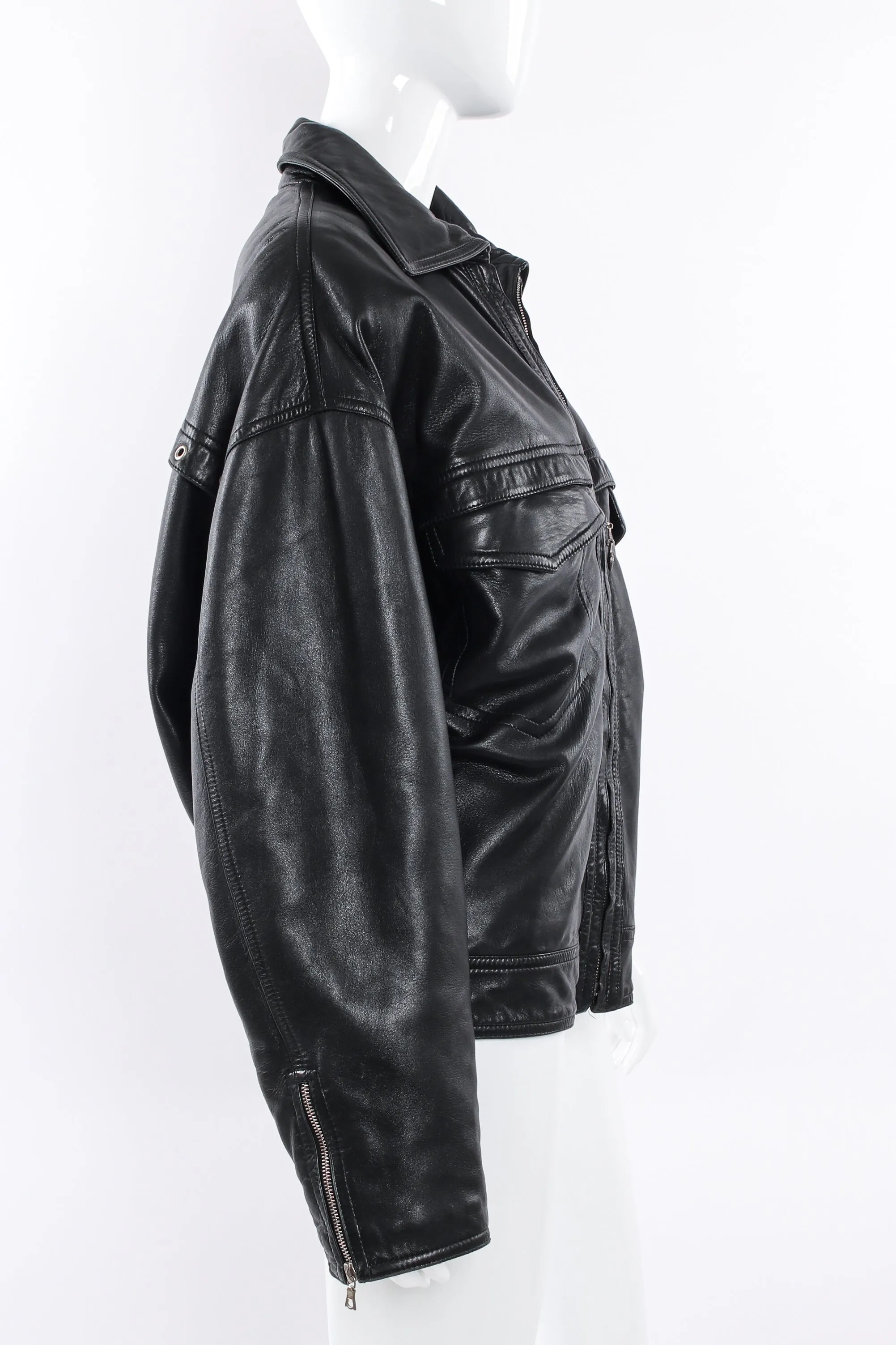 Leather Bomber Jacket