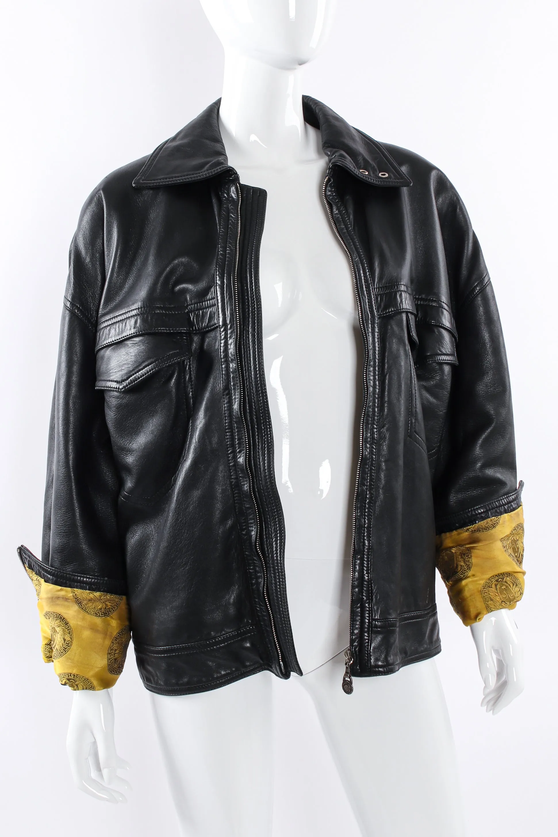 Leather Bomber Jacket