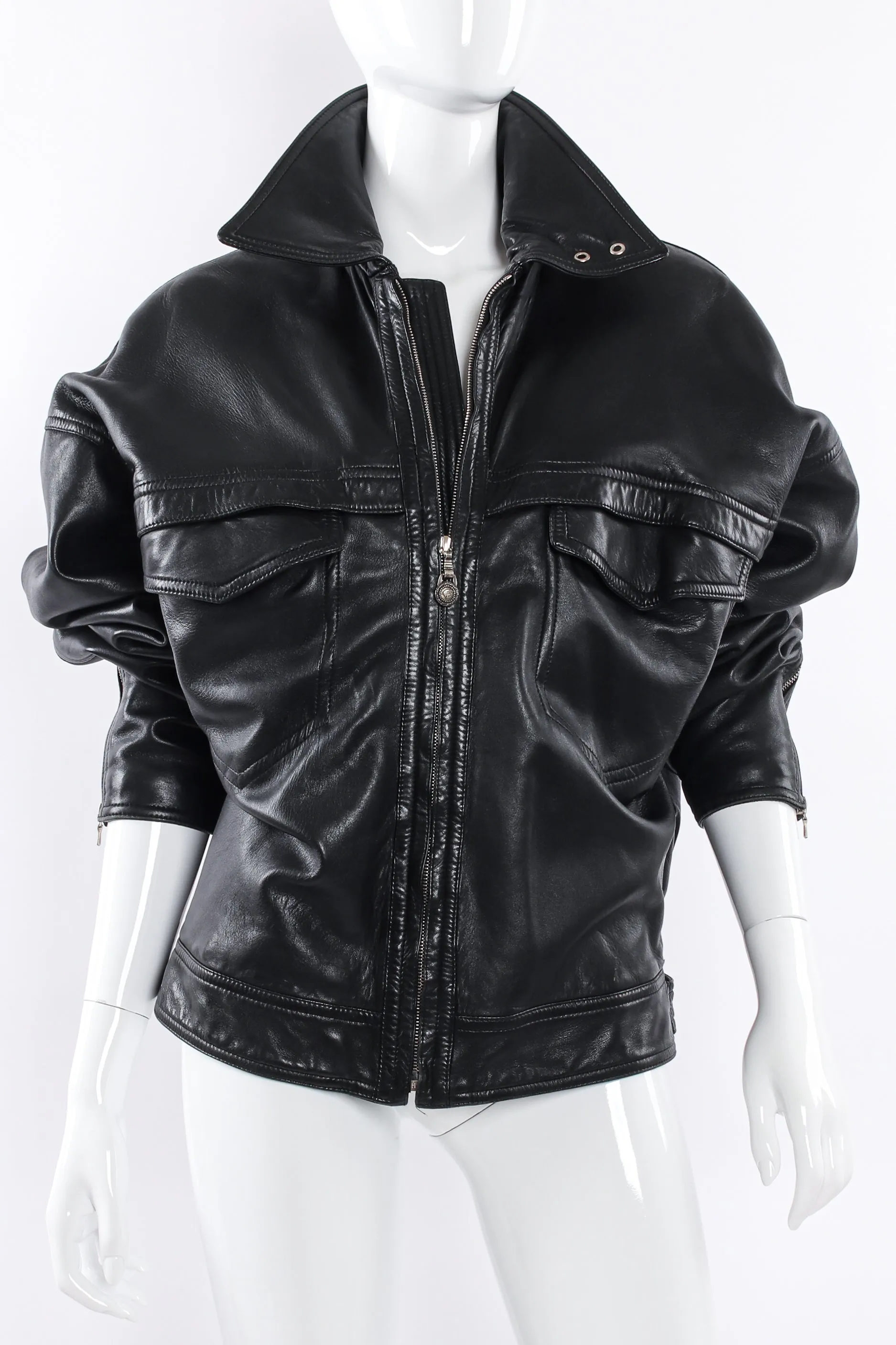 Leather Bomber Jacket