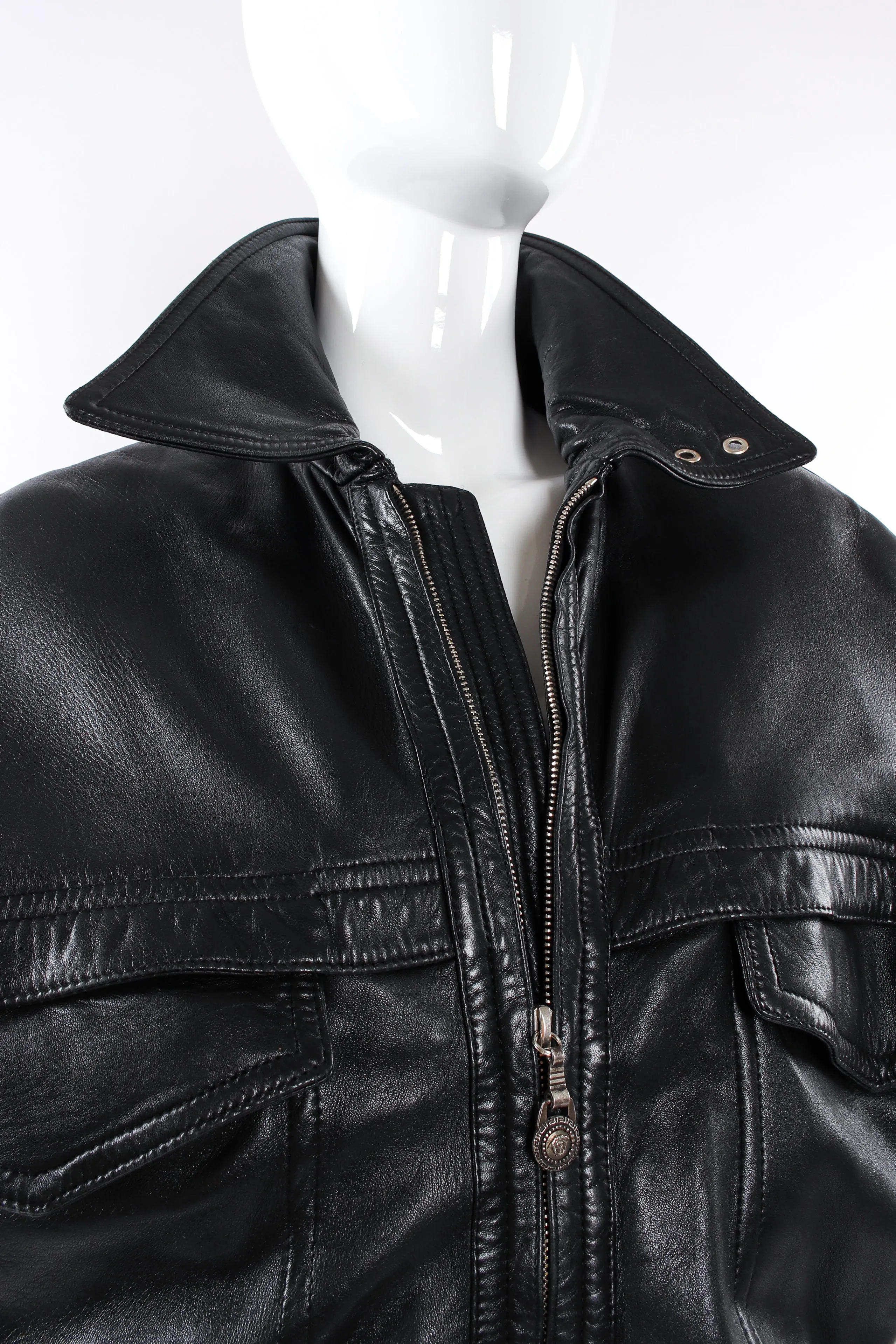 Leather Bomber Jacket