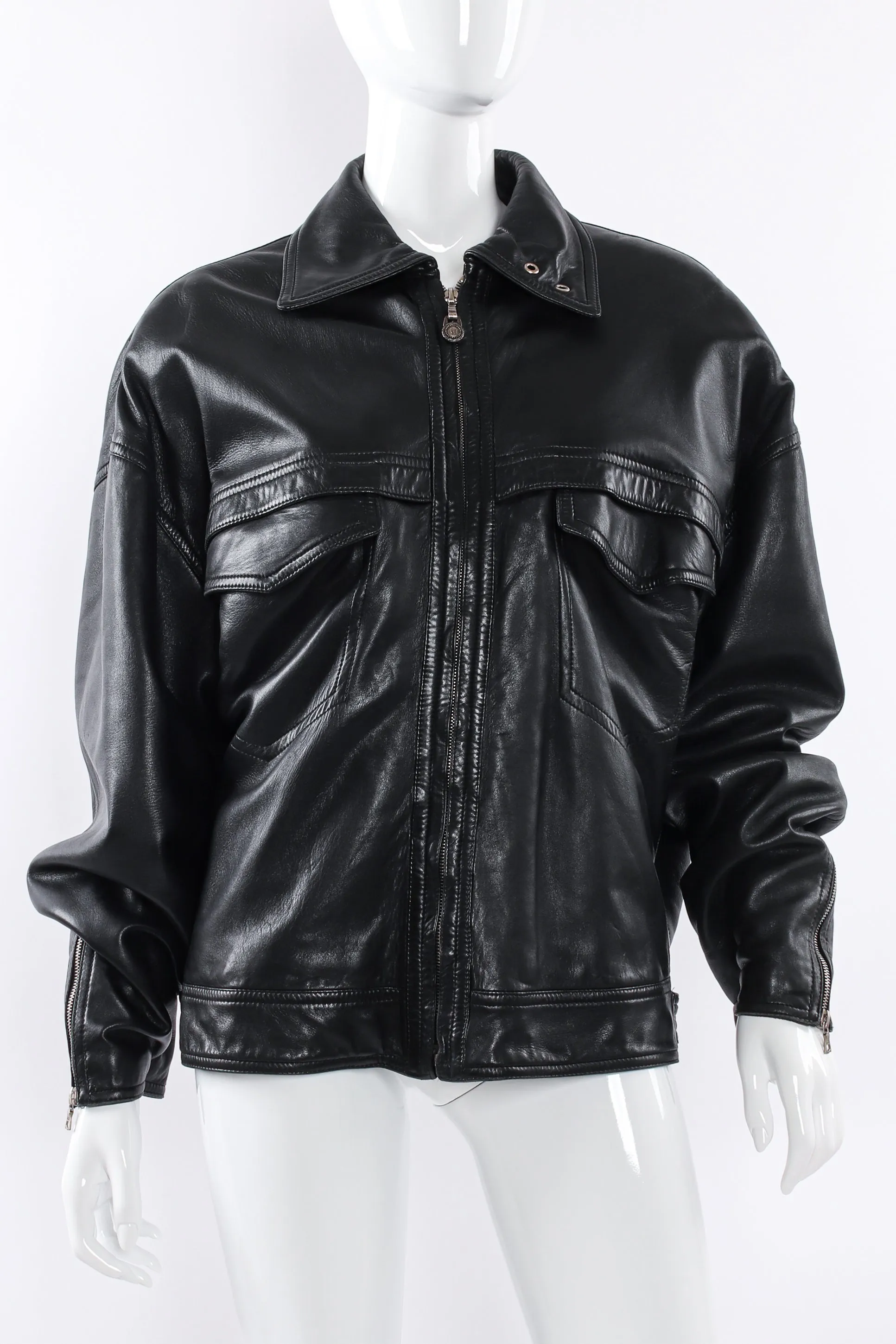 Leather Bomber Jacket