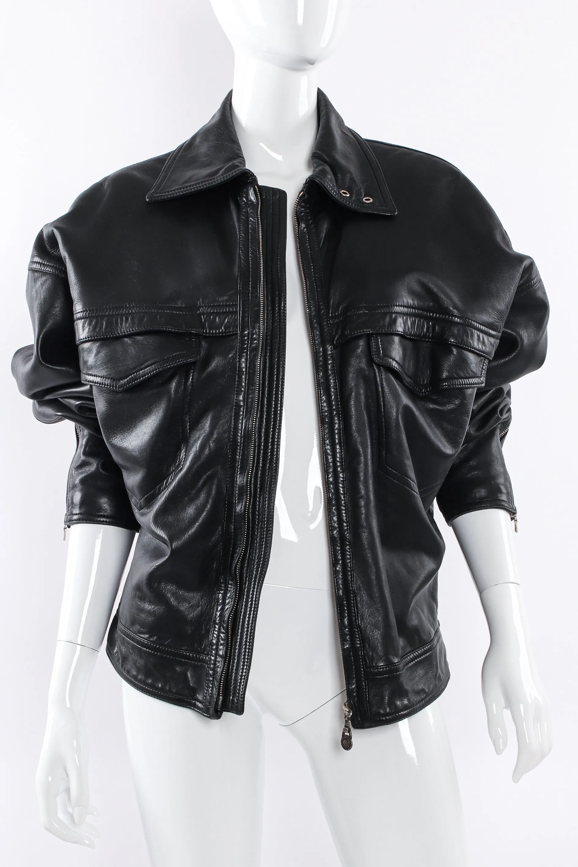 Leather Bomber Jacket