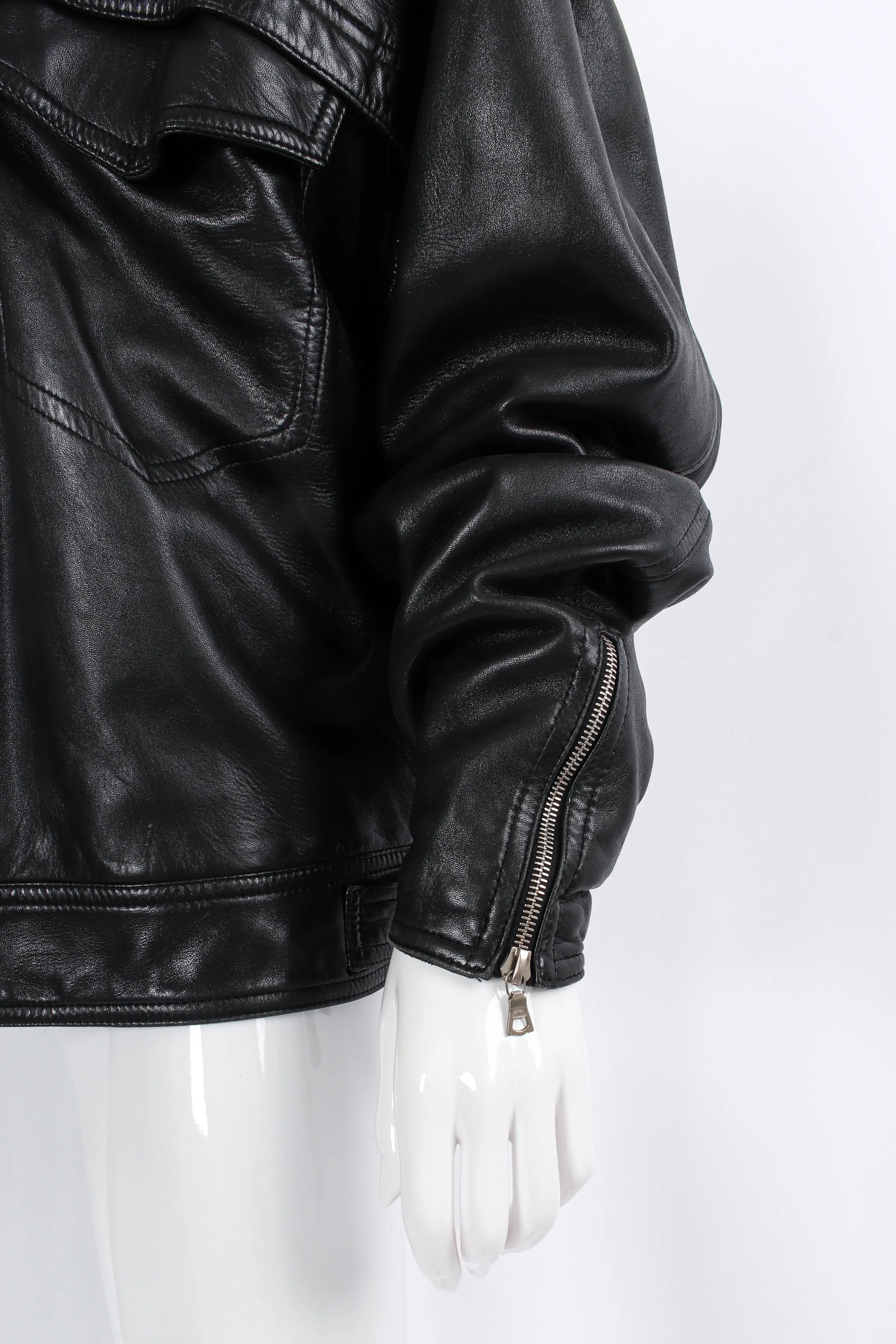Leather Bomber Jacket