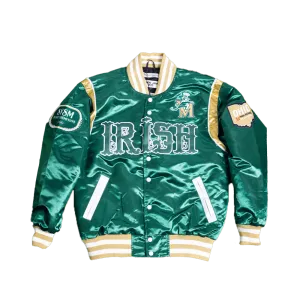 LEBRON JAMES IRISH HIGH SCHOOL GREEN SATIN JACKET