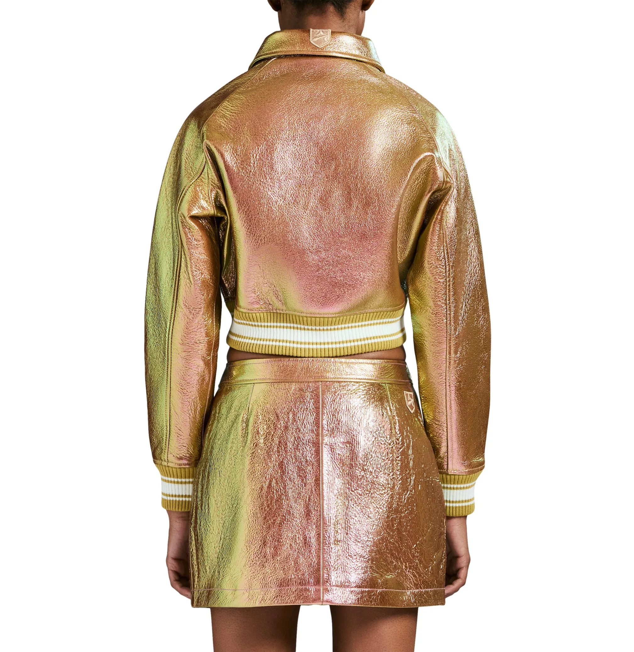 LIMITED EDITION CROPPED METALLIC ICON JACKET