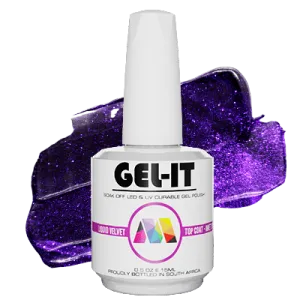 Liquid Velvet Non Wipe Top Coat - Amethyst