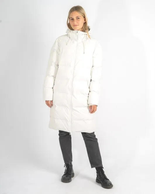 Long Puffer Jacket -  Off White