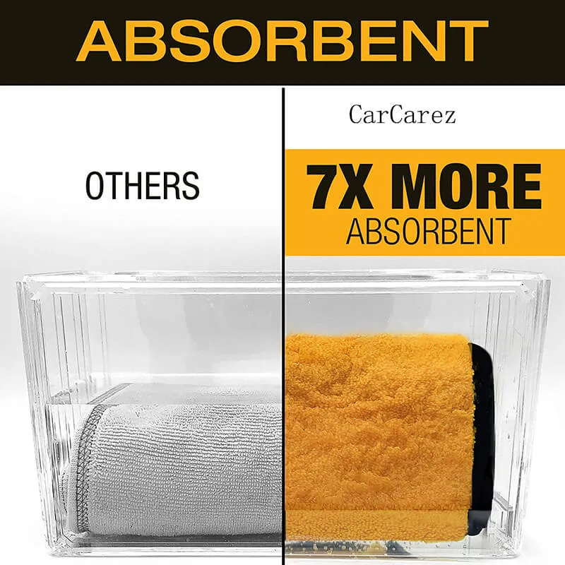 Long/Short Hair Microfiber Towel (16"x16", 380GSM, Pack of 24)