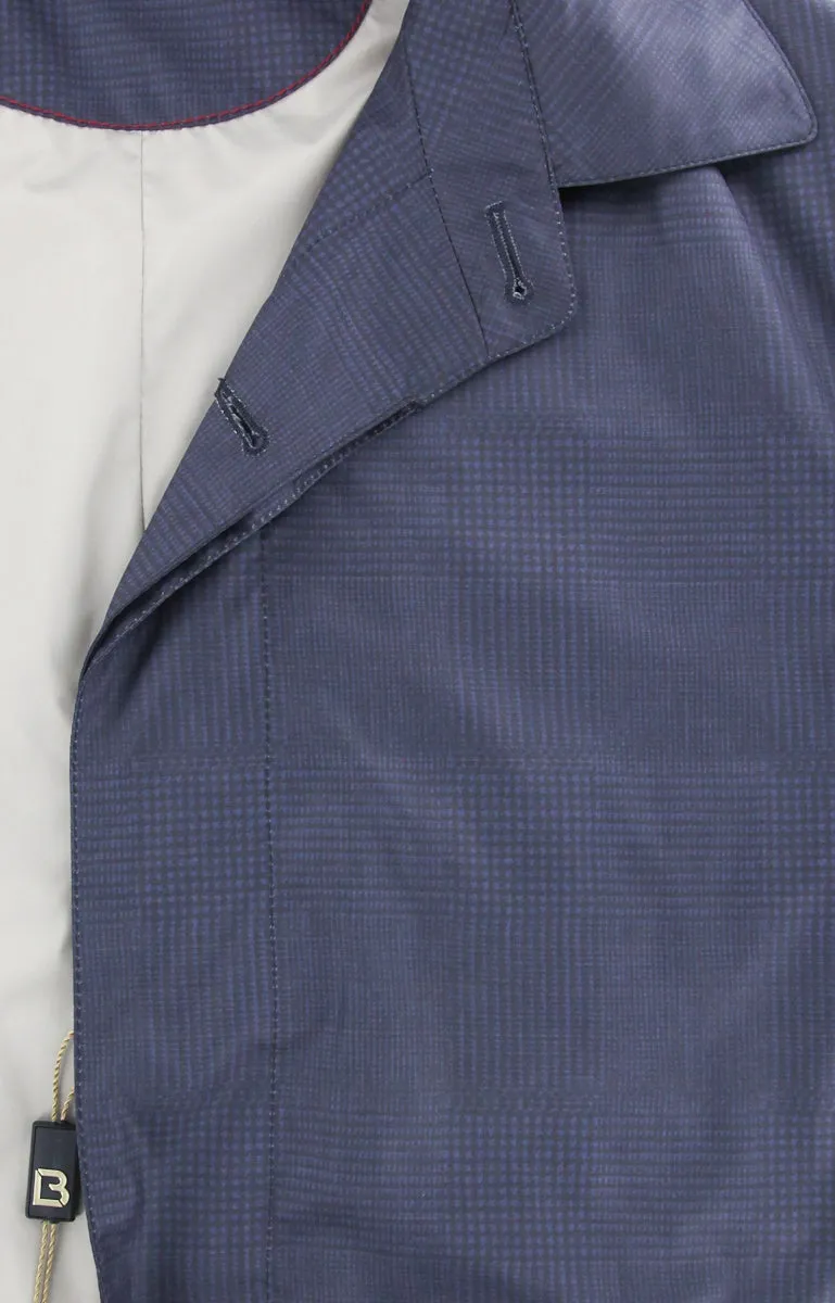 Luciano Barbera Navy Blue Raincoat - 40 US / 50 EU