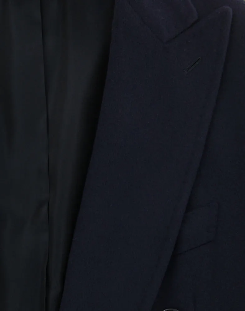 Luigi Borrelli Midnight Navy Blue Coat