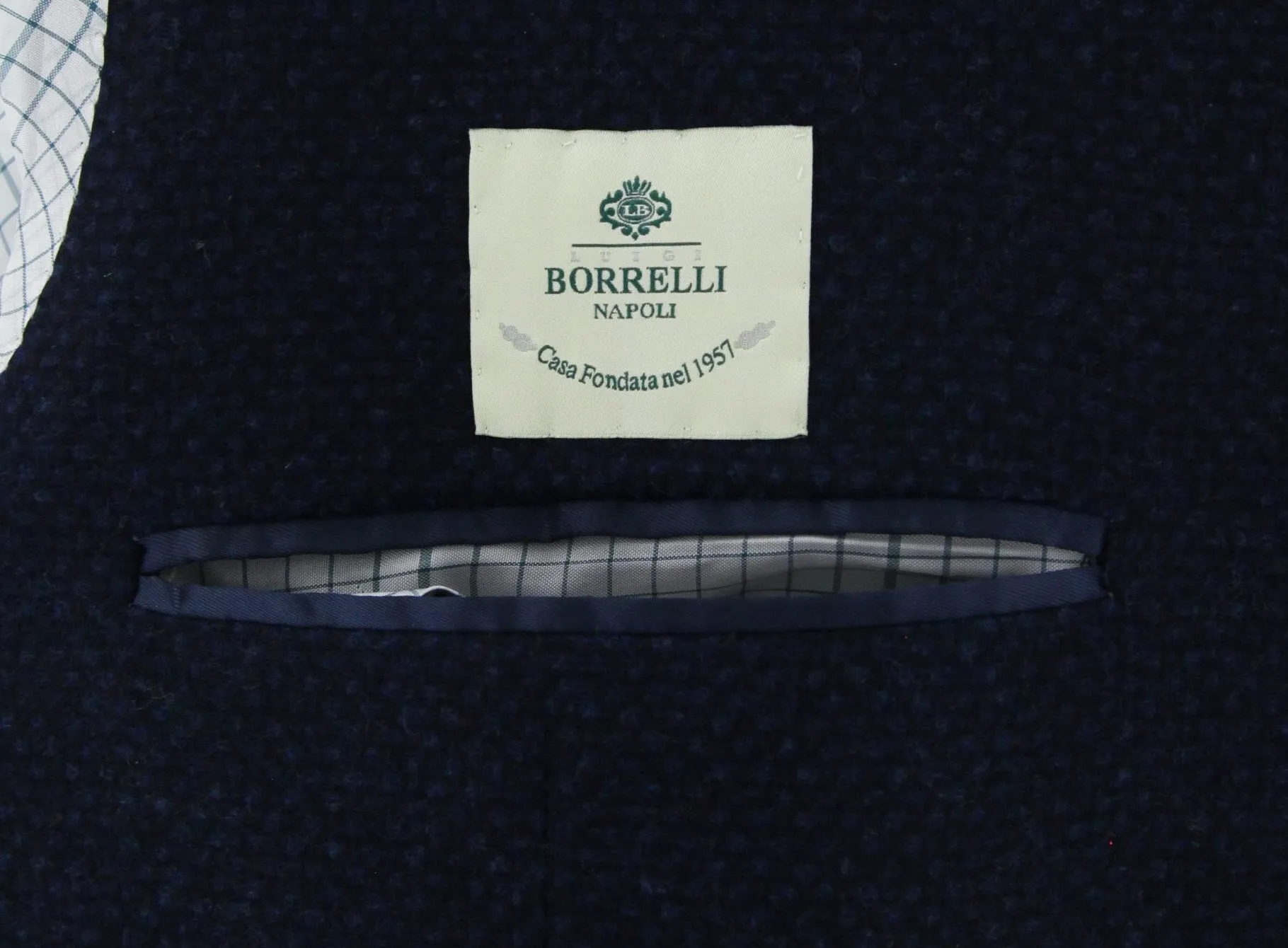 Luigi Borrelli Midnight Navy Blue Coat