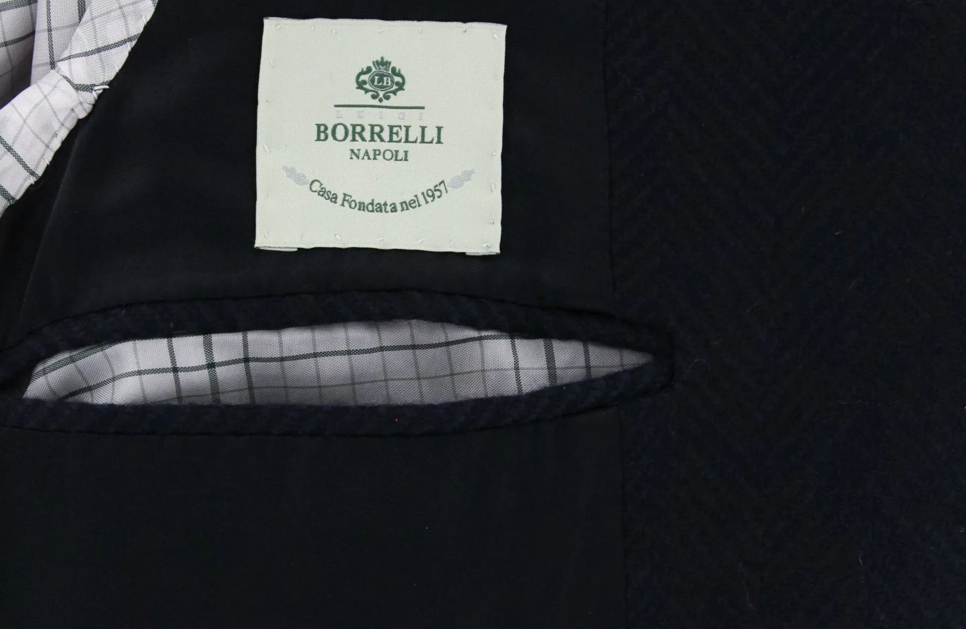 Luigi Borrelli Midnight Navy Blue Coat