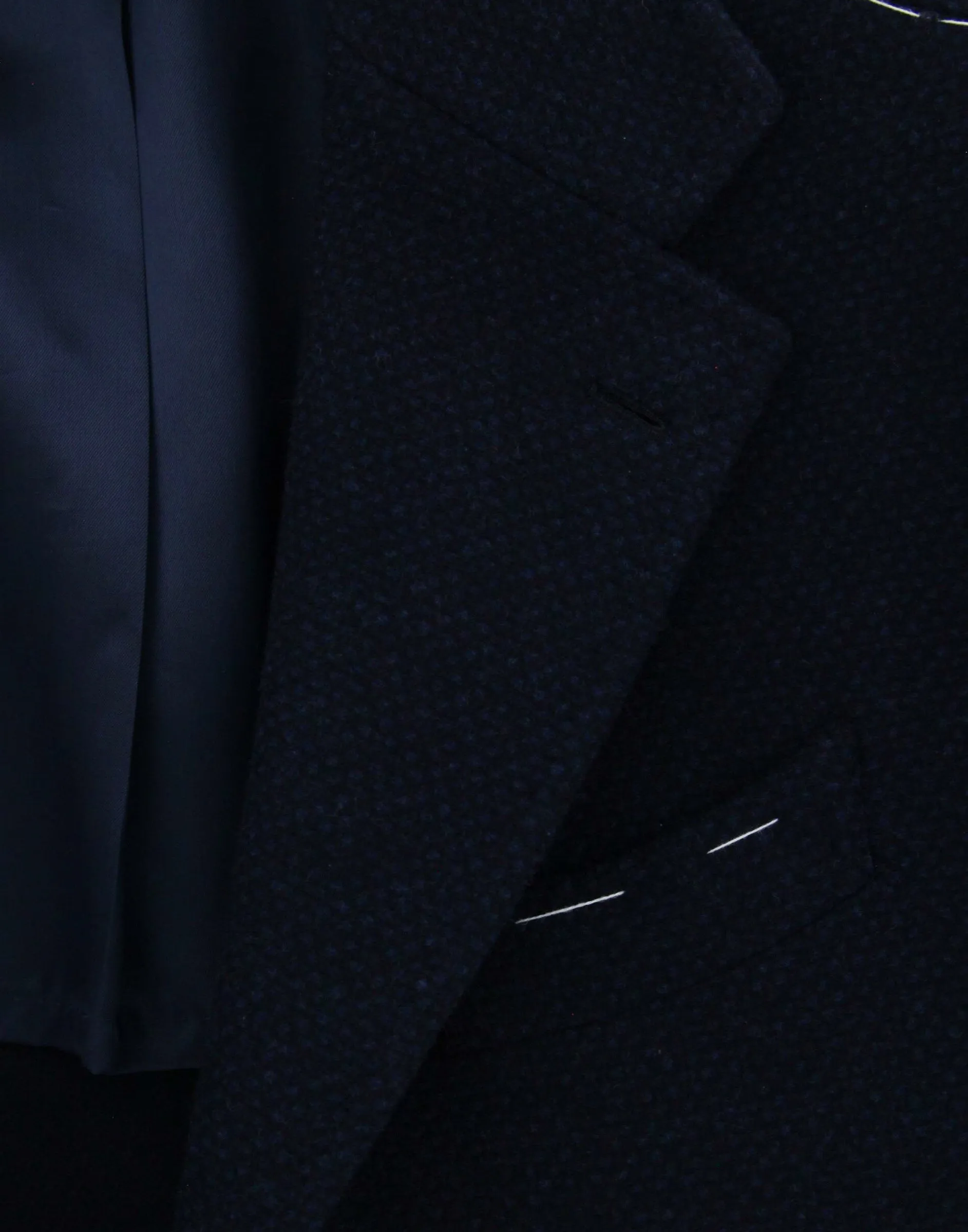 Luigi Borrelli Midnight Navy Blue Coat
