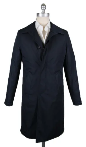 Luigi Borrelli Midnight Navy Blue Raincoat