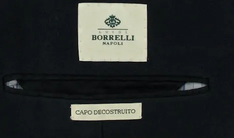 Luigi Borrelli Navy Blue Coat – Size: 40 US / 50 EU