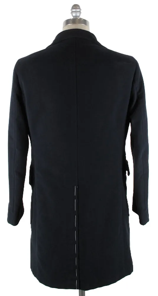 Luigi Borrelli Navy Blue Coat – Size: 40 US / 50 EU