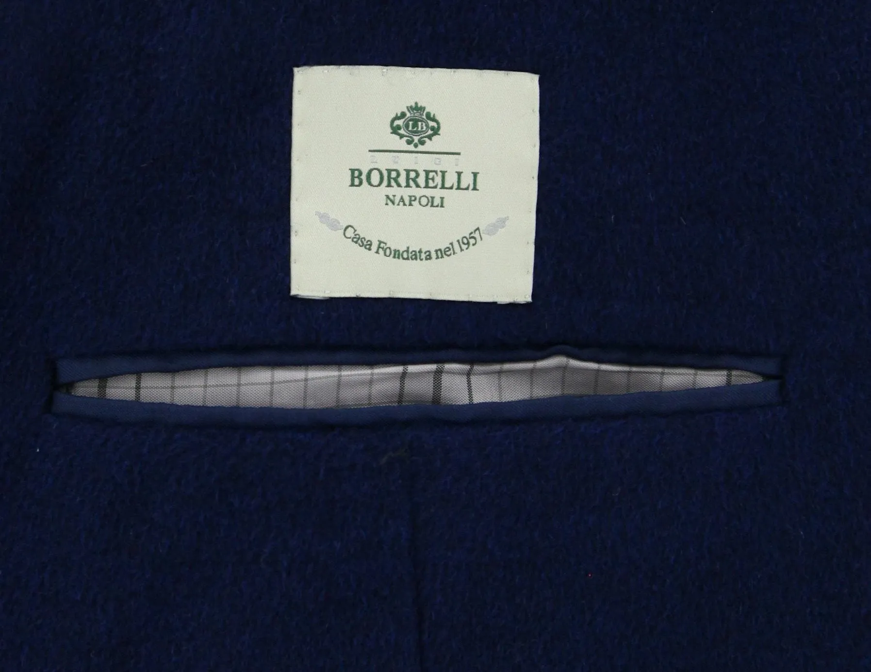 Luigi Borrelli Navy Blue Coat