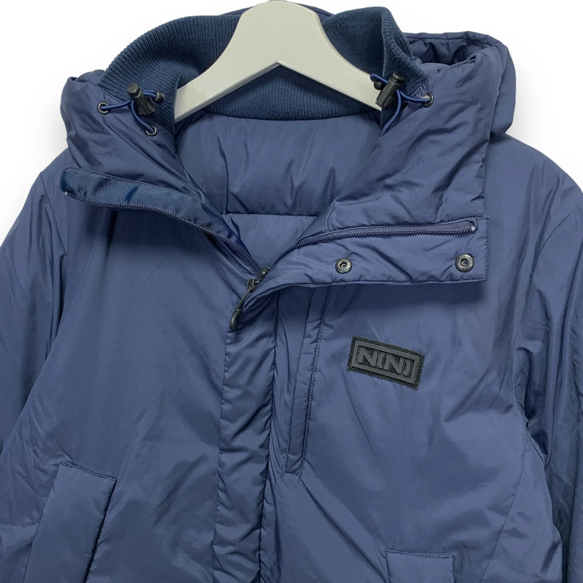 [M] Number Nine Logo Down Puffer Jacket Navy