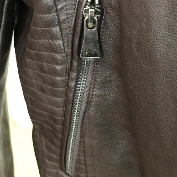 Marc New York Faux Leather Bomber