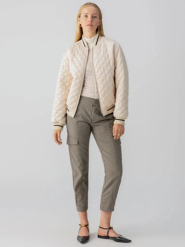 Marilyn Satin Bomber Jacket