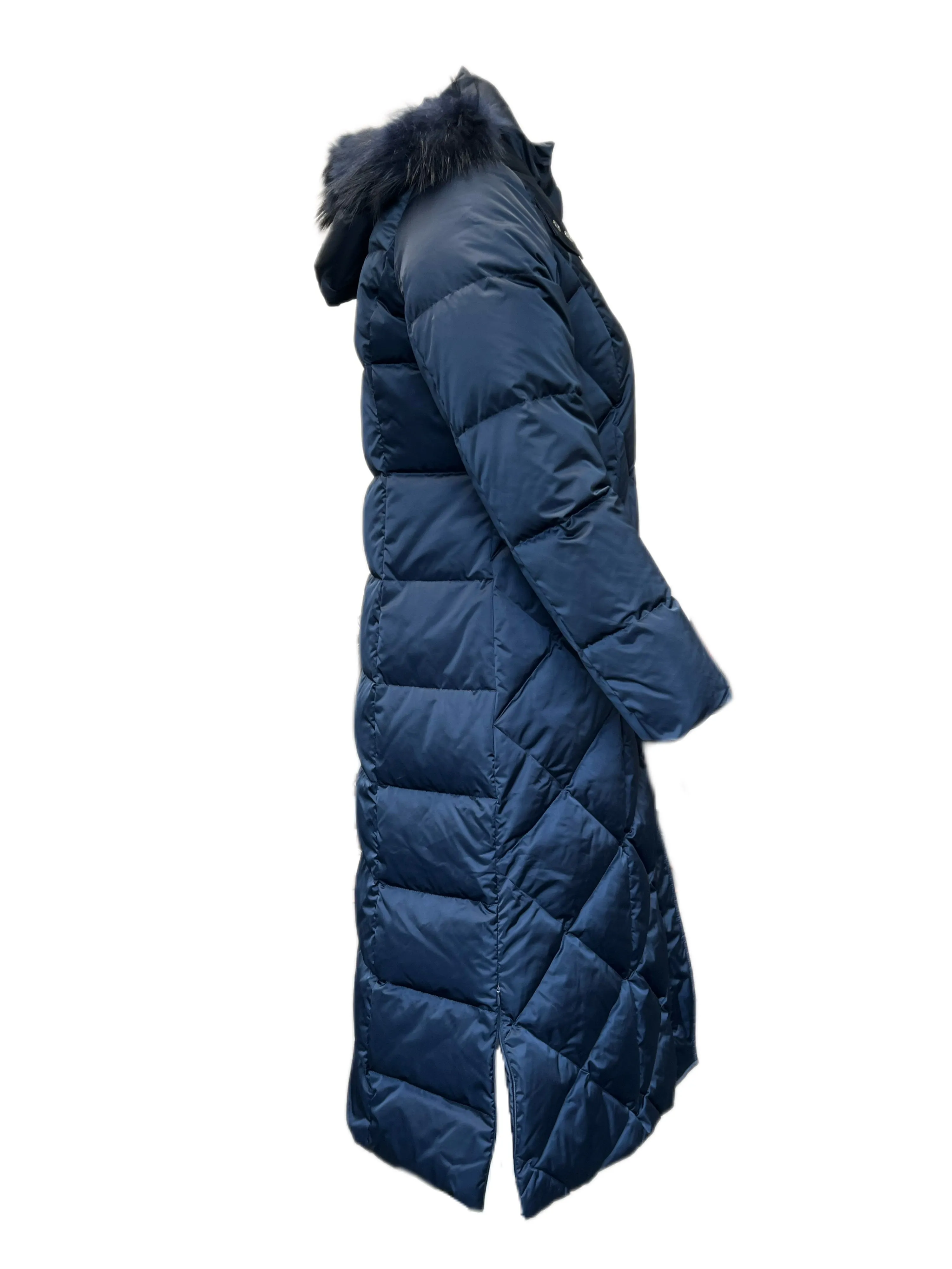 Marina Rinaldi Women's Navy Parigi Hooded Jacket NWT