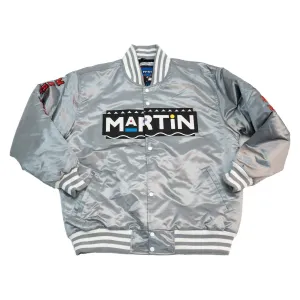MARTIN SILVER SATIN JACKET (SILVER)