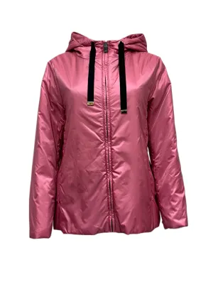Max Mara Women's Pink Greenh Zipper Closure Quilted Jacket NWT