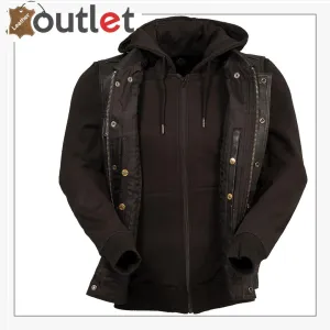 Men Top Quality Distressed Brown Leather Vest