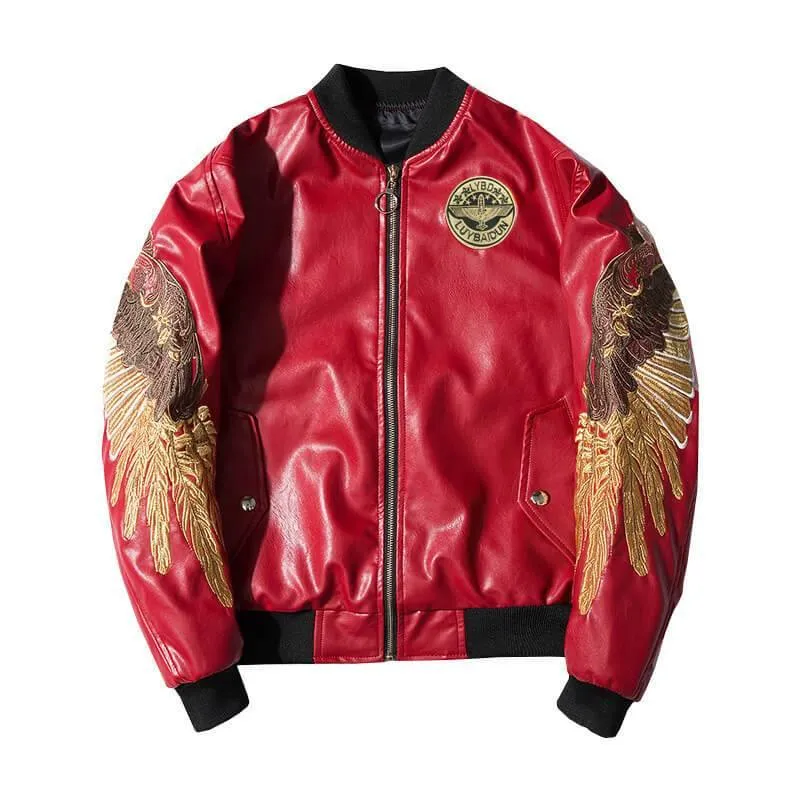 Men's Bomber Jacket Leather Japanese