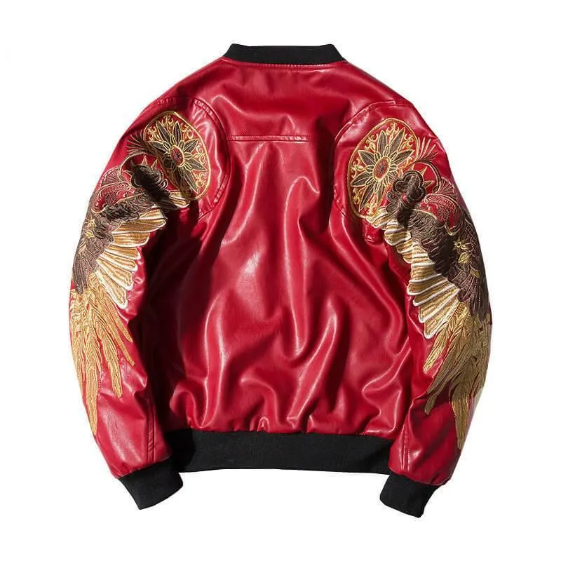 Men's Bomber Jacket Leather Japanese