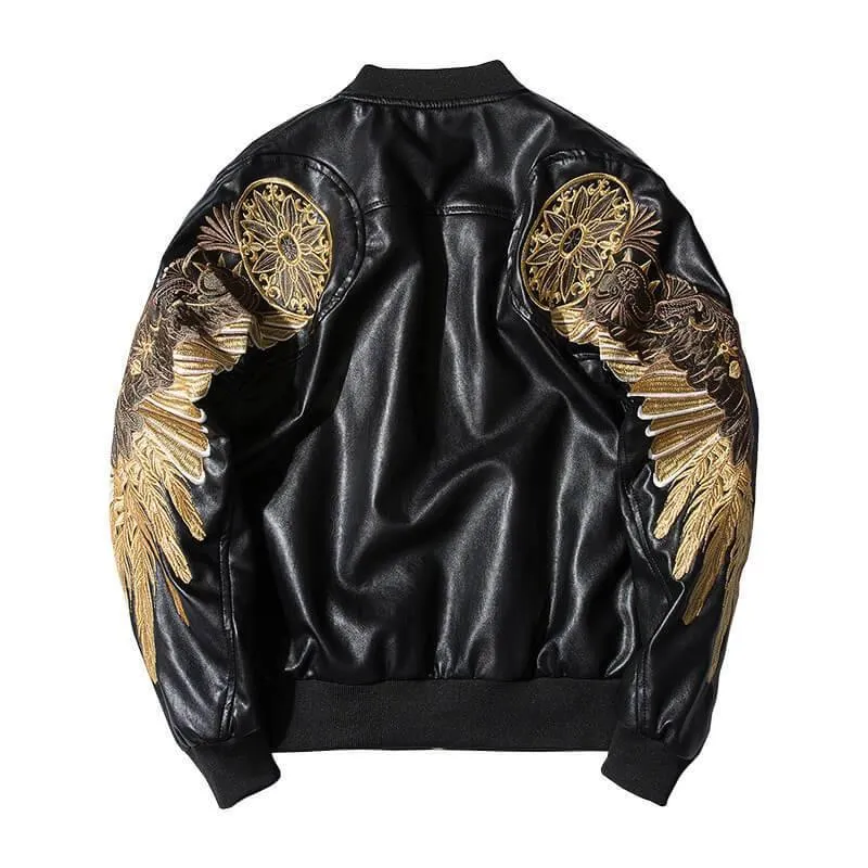 Men's Bomber Jacket Leather Japanese