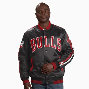 Men's Chicago Bulls NBA Varsity Satin Jacket