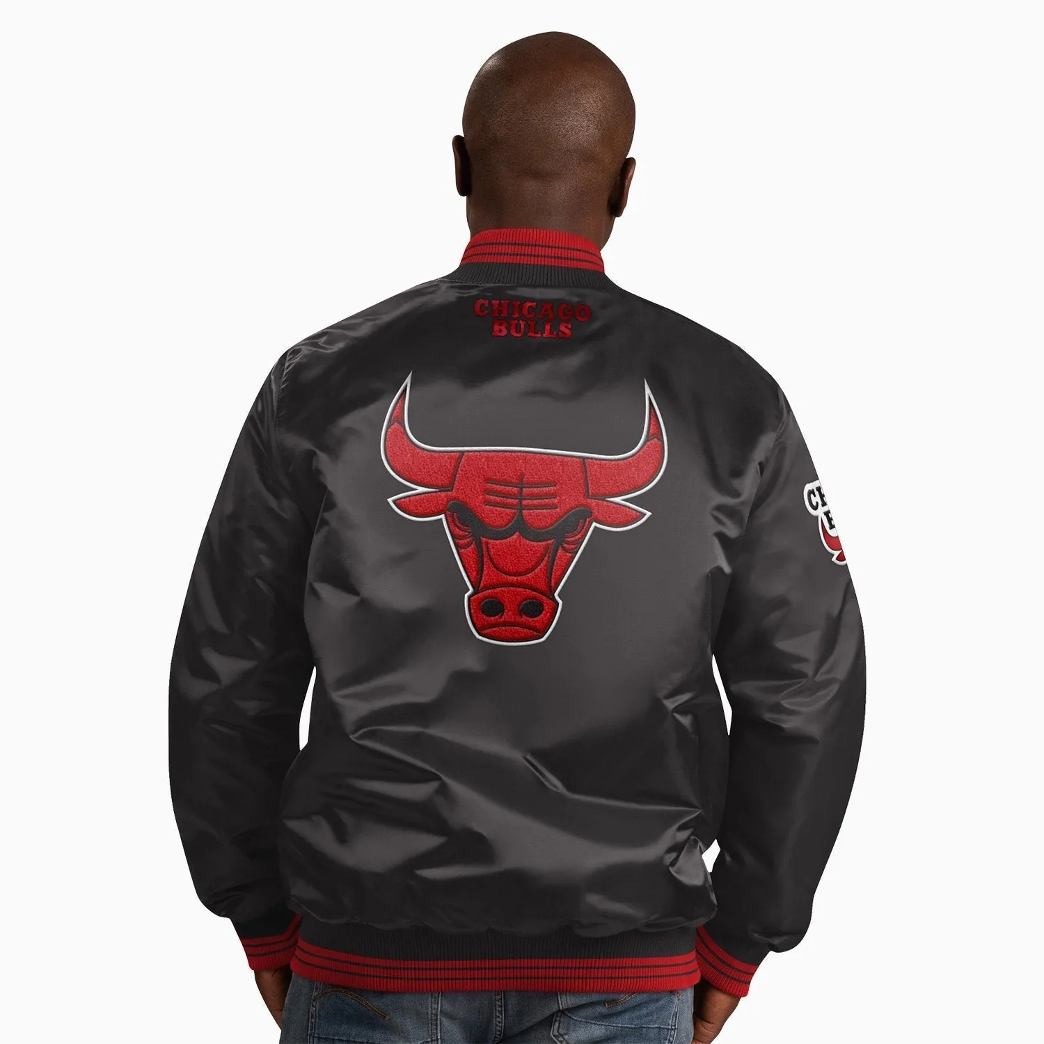 Men's Chicago Bulls NBA Varsity Satin Jacket