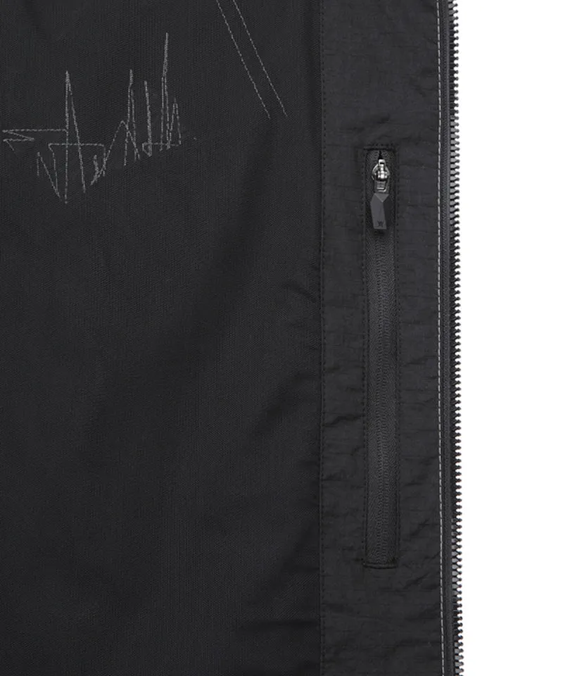 Men's Hoody Windbreaker Jacket - Black
