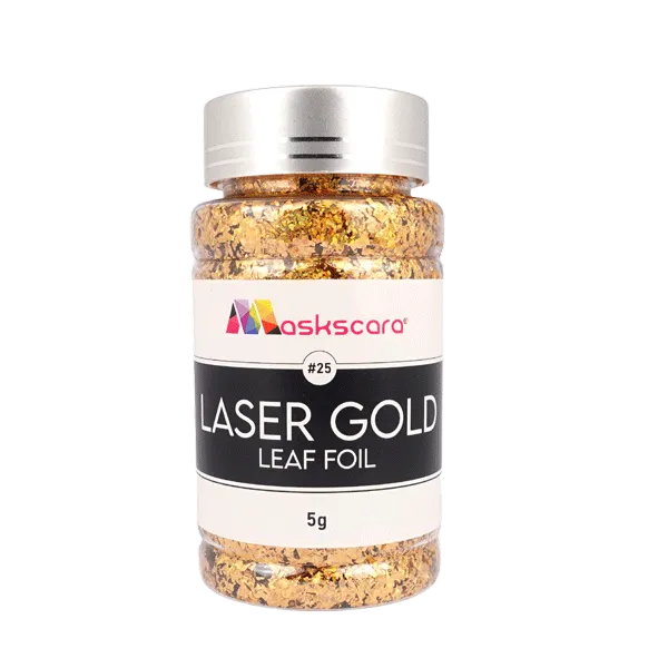 Metallic Leaf Foil pots - 5G Laser Gold