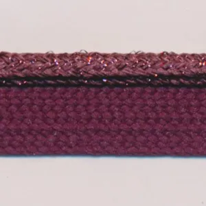 Metallic Piping #56 Burgundy