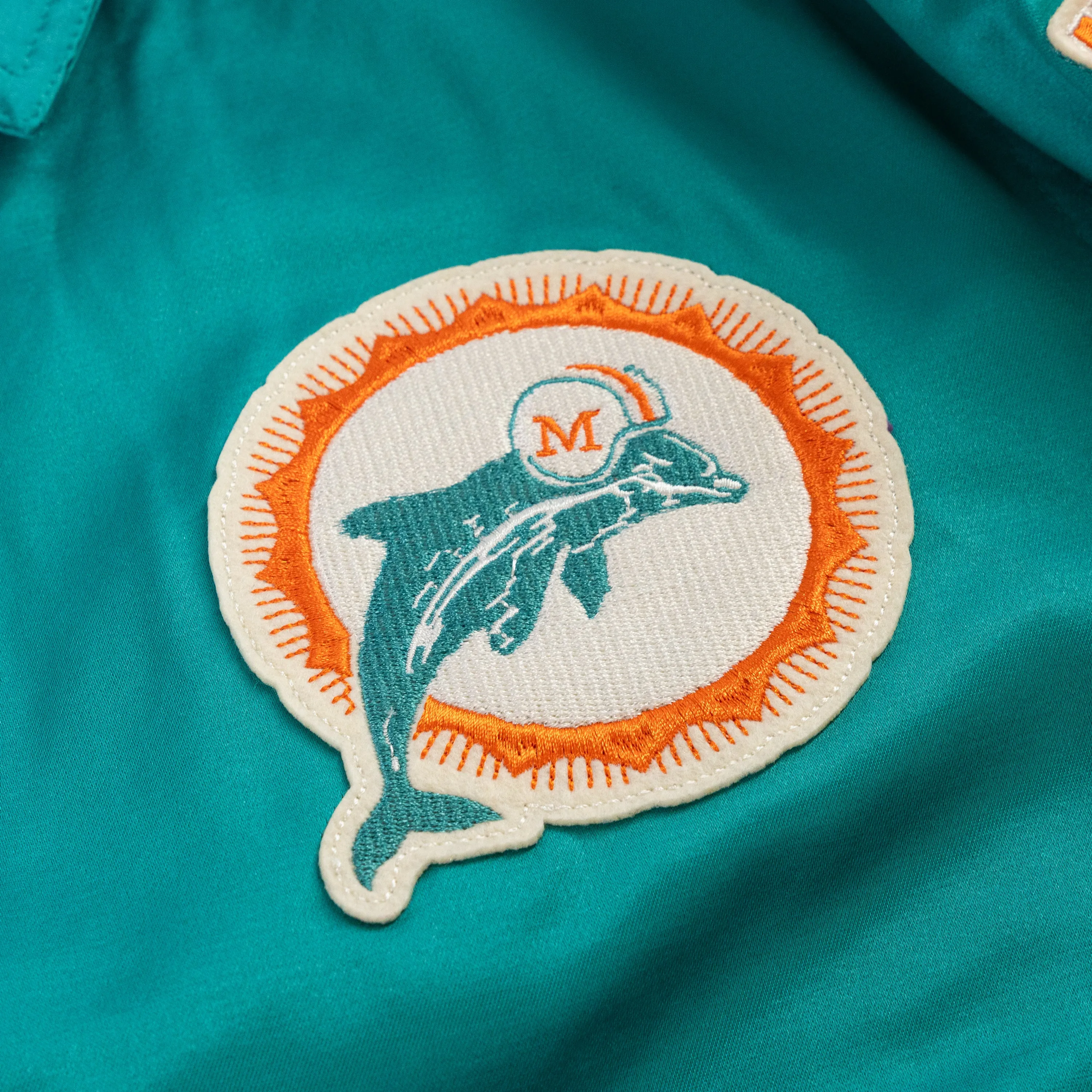 Miami Dolphins Satin Windbreaker