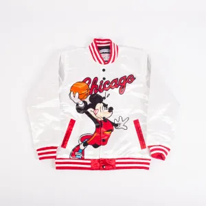 MICKEY MOUSE CHI WHITE  SATIN JACKET