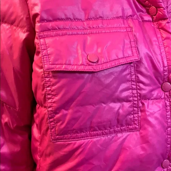 Moncler Bright Pink Goose Down Puffer Winter Coat