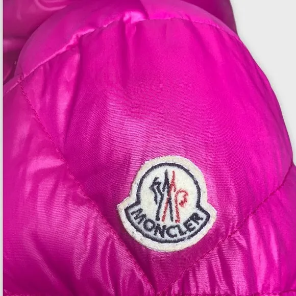 Moncler Bright Pink Goose Down Puffer Winter Coat