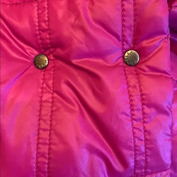 Moncler Bright Pink Goose Down Puffer Winter Coat