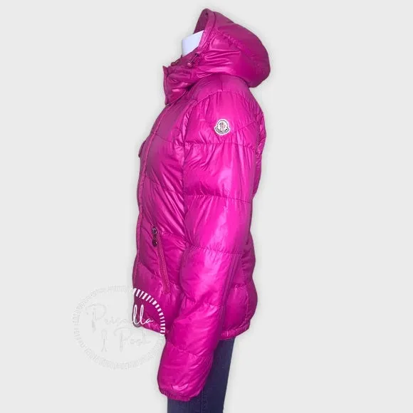 Moncler Bright Pink Goose Down Puffer Winter Coat