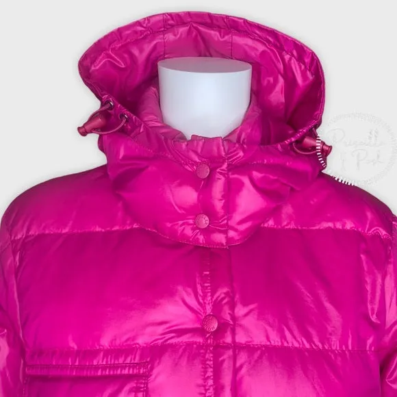 Moncler Bright Pink Goose Down Puffer Winter Coat