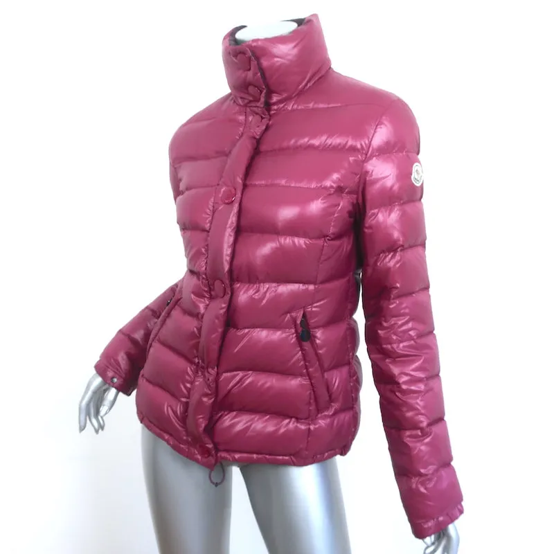 Moncler Clairy Down Puffer Jacket Berry Size 1