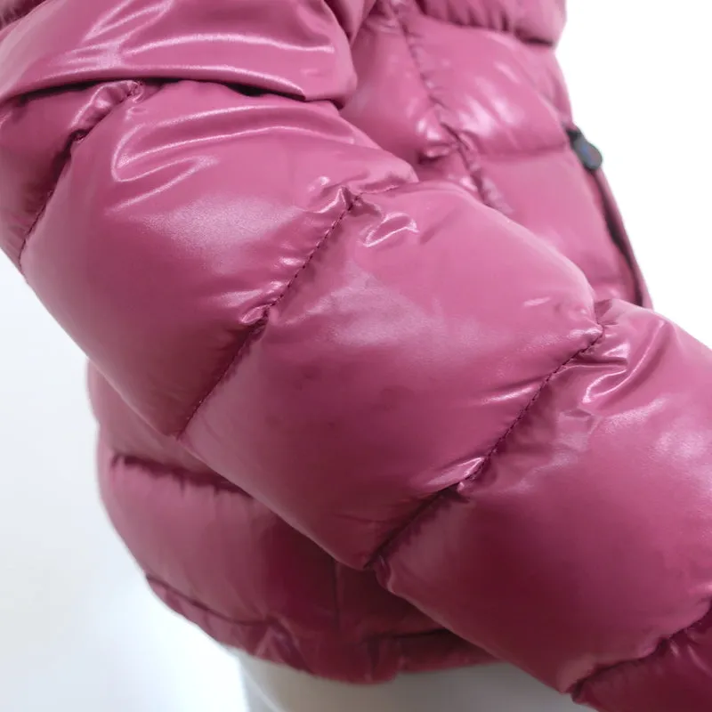 Moncler Clairy Down Puffer Jacket Berry Size 1