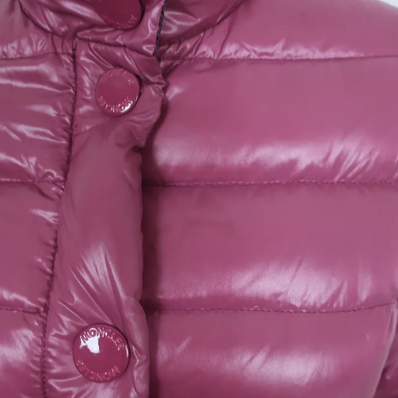 Moncler Clairy Down Puffer Jacket Berry Size 1