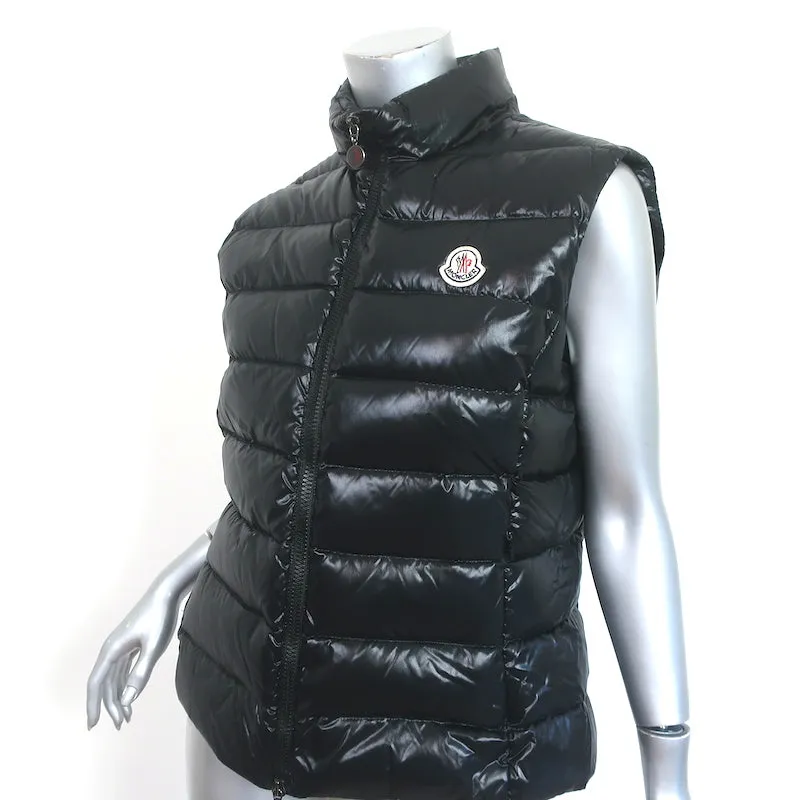 Moncler Ghany Down Puffer Vest Black Size 4