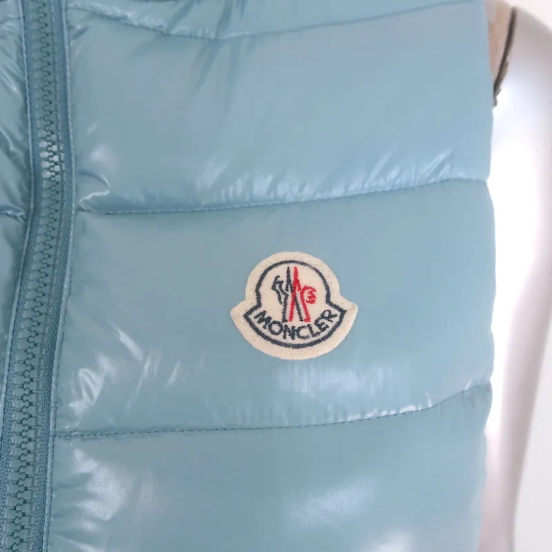 Moncler Ghany Down Puffer Vest Sky Blue Size 14 / Womens Small
