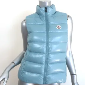 Moncler Ghany Down Puffer Vest Sky Blue Size 14 / Womens Small