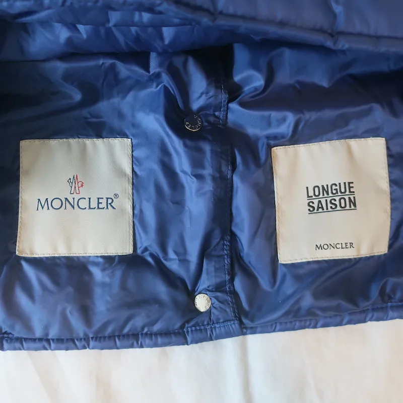 Moncler Liane Down Puffer Vest Blue Size 1